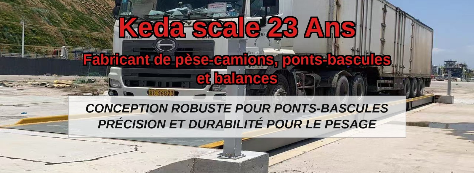 Accueil pese camions robuste